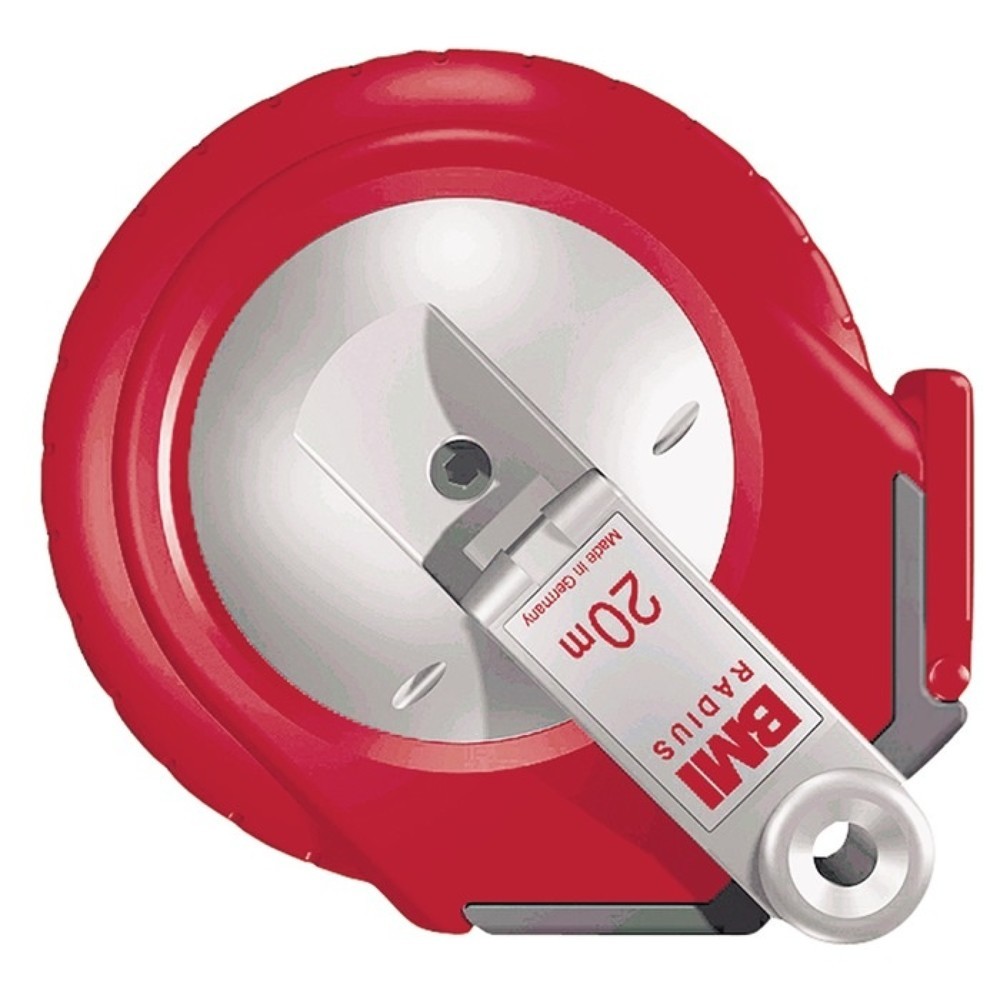 BMI Kapselbandmass RADIUS L.20m Band-B.13mm A mm/cm EG II Ku.weiss Stahlmassband