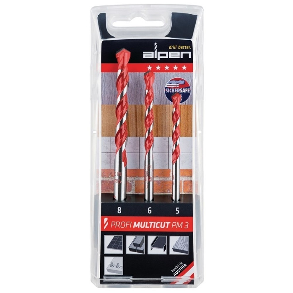 Bohrersatz Profi Multicut 5tlg.4,5,6,8,10mm rd.