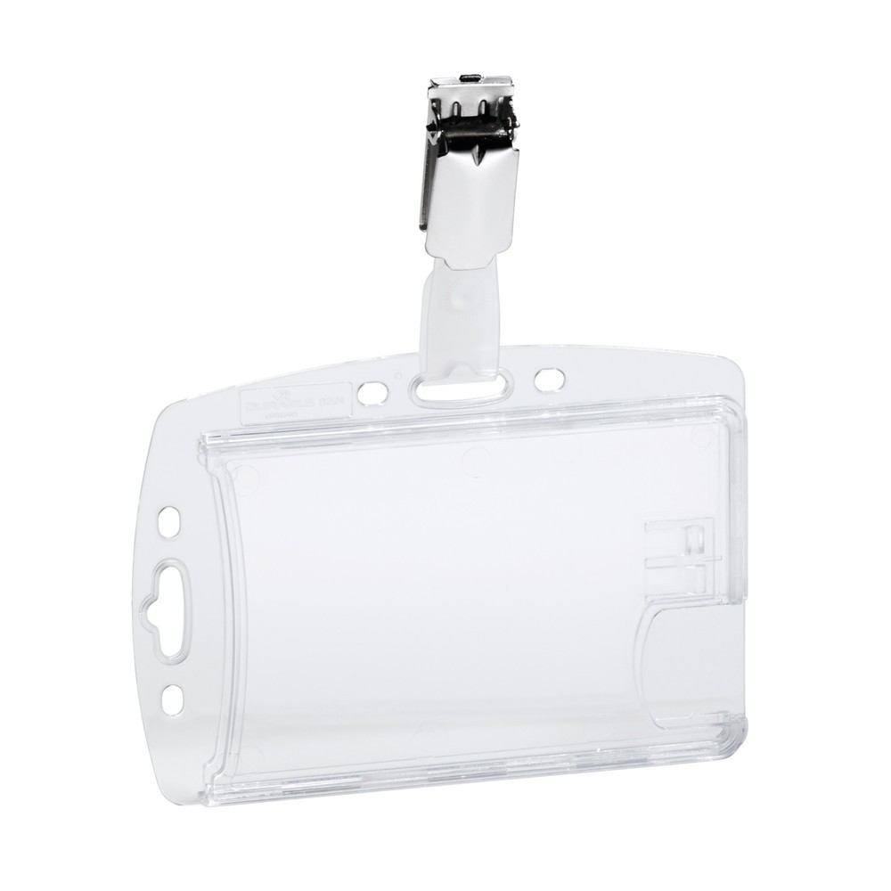 DURABLE Hartbox für 2 Betriebsausweise, mit Clip