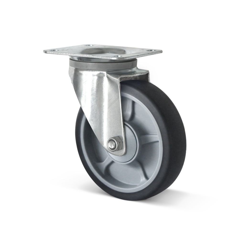 Lenkrolle TPE, spurlos, ØxB 200 x 40 mm, TK 250 kg