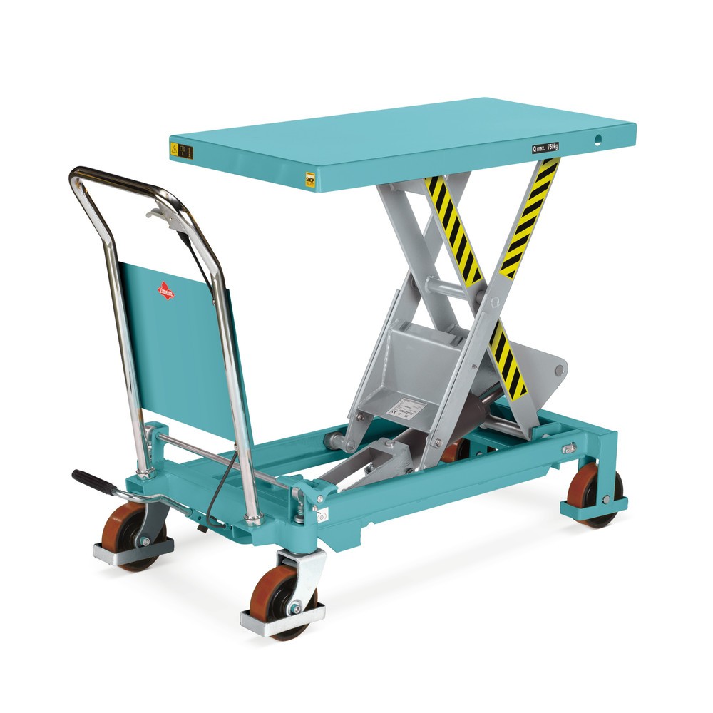 C-Ware Scheren-Hubtischwagen Ameise®, fester Bügel, TK 500 kg, à 850 x 500 mm