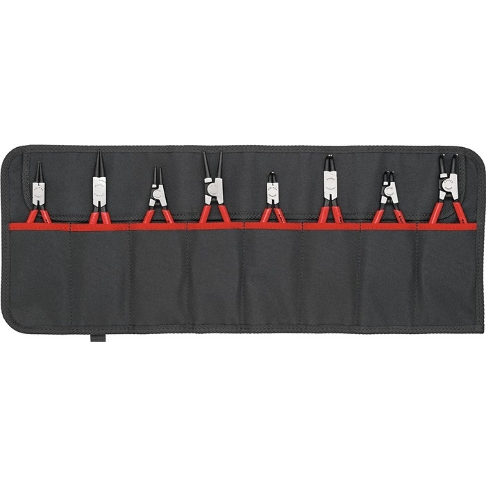 KNIPEX Sicherungsringzangensatz Version1 8-tlg.in Rolltasche 10-60mm