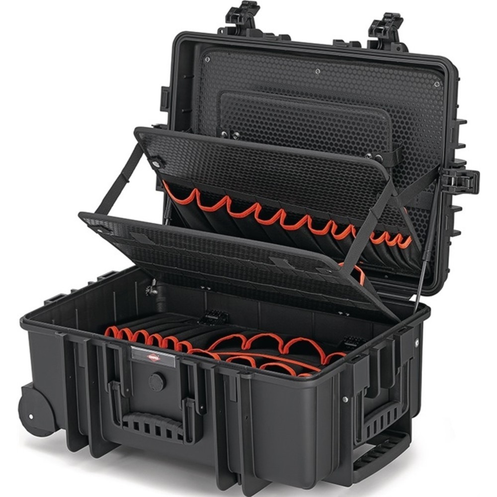 Werkzeugkoffer Robust45 Elektro 63-teilig Koffer aus schlagfestem Polypropylen