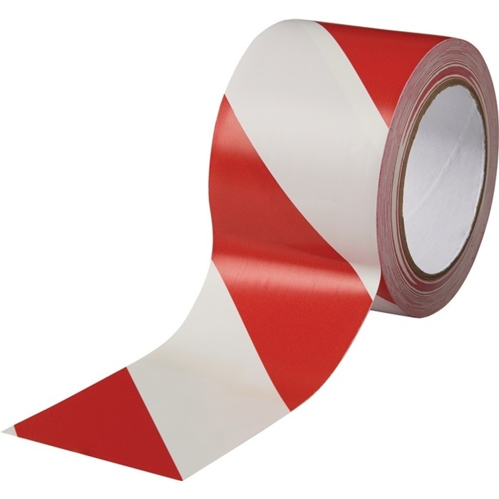 ROCOL Bodenmarkierungsband Easy Tape PVC rot/weiss L.33m B.75mm Rl