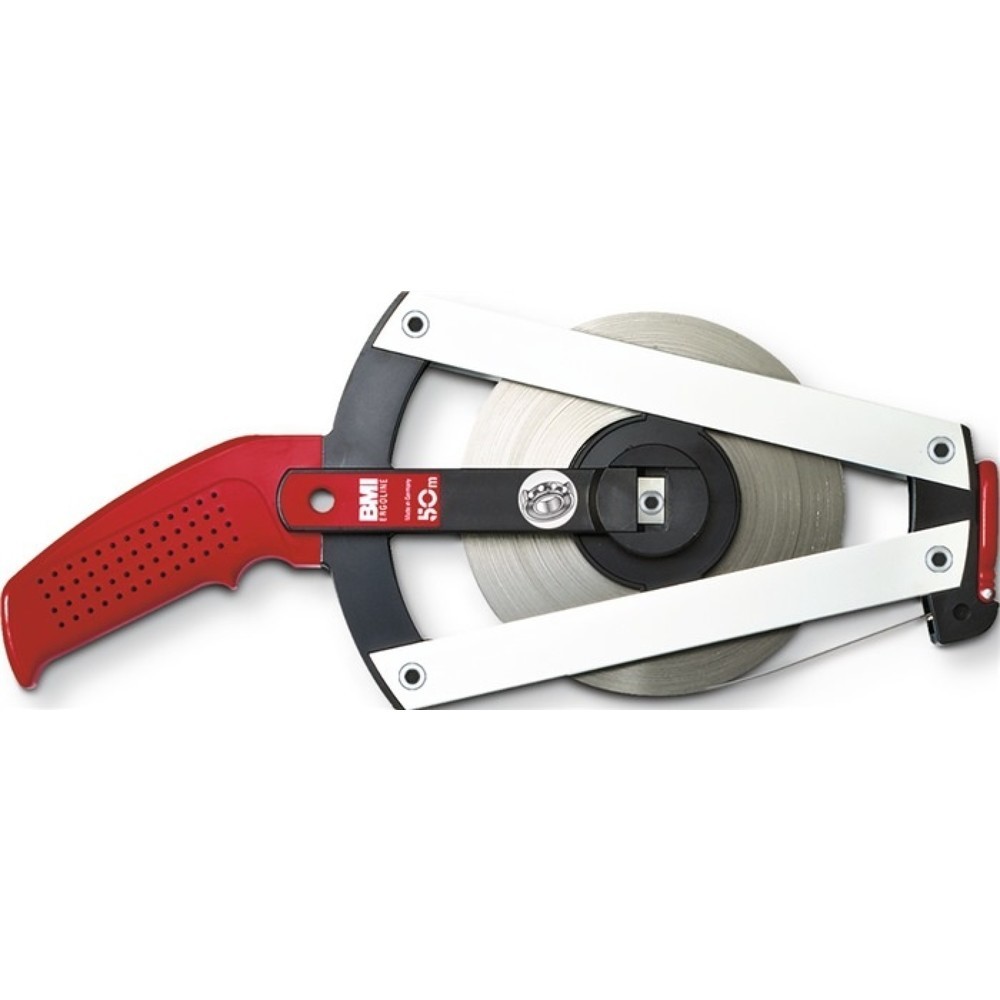 BMI Rahmenbandmass ERGOLINE L.30m Band-B.13mm B mm/cm EG II Alu.gelb Stahlmassband