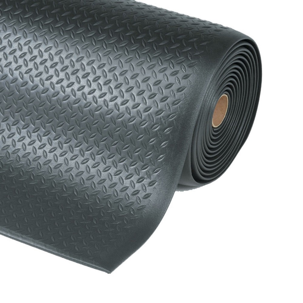 NoTrax Anti-Ermüdungsmatte, 2-lagig, PVC/PU, 910 mm x lfm, schwarz