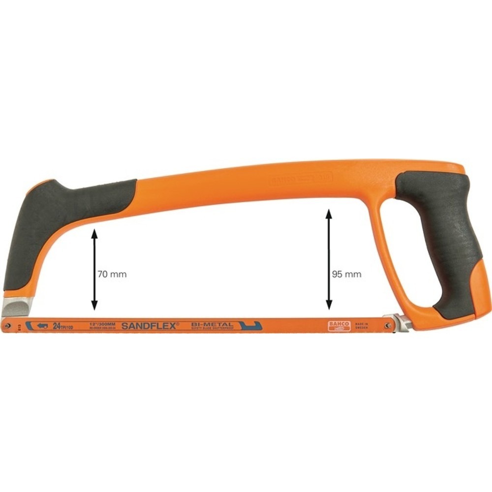 BAHCO Metallsägebogen 319 Blatt-L.300mm 24 Z./Zoll D-Komfortgriff