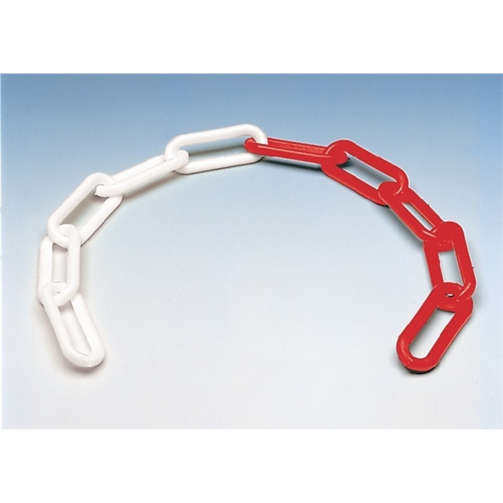 Absperrkette Ku.rot/weiss 6mm L.30m