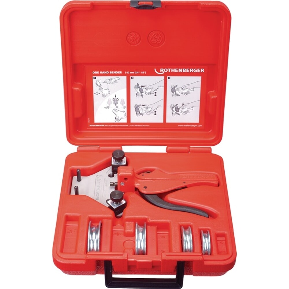 ROTHENBERGER Einhandbiegegerät TUBE BENDER b.90Grad Arbeitsber.5-12mm 5-tlg