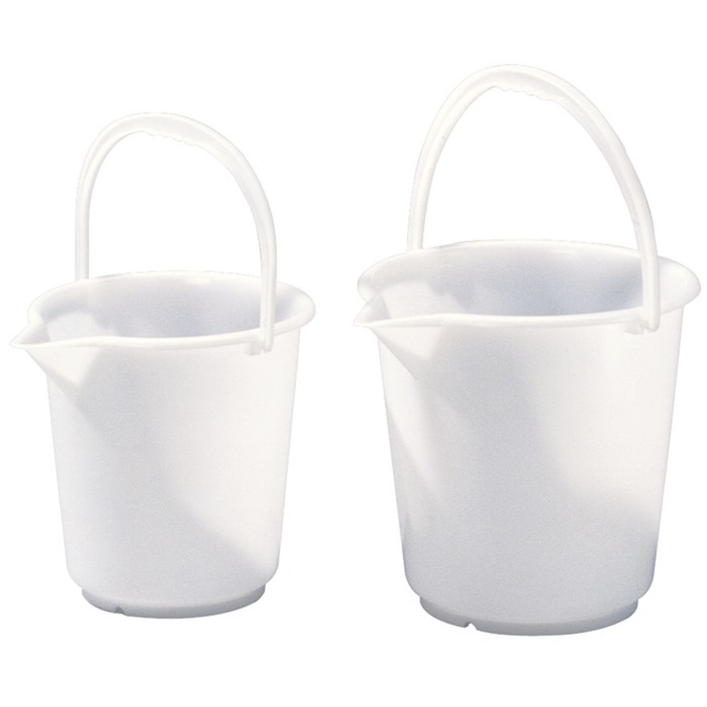 HÜNERSDORFF Eimer 17,0l HD-Polyethylen natur Kunststoffbügel D.330mm H.315mm