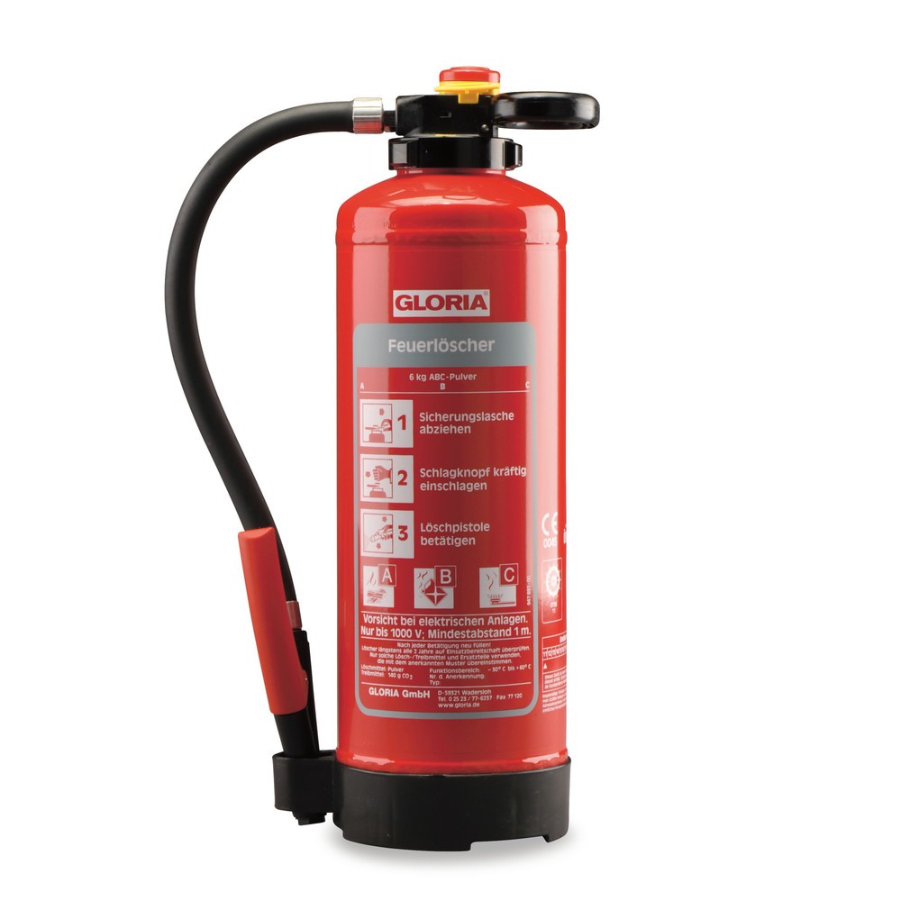 GLORIA® Feuerlöscher Pro, ABC-Pulver, Inhalt 6 kg