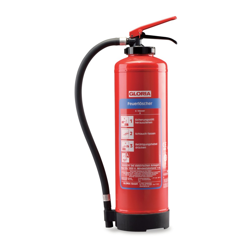 GLORIA® Feuerlöscher WH Easy, A-Wasser, Volumen 6 l