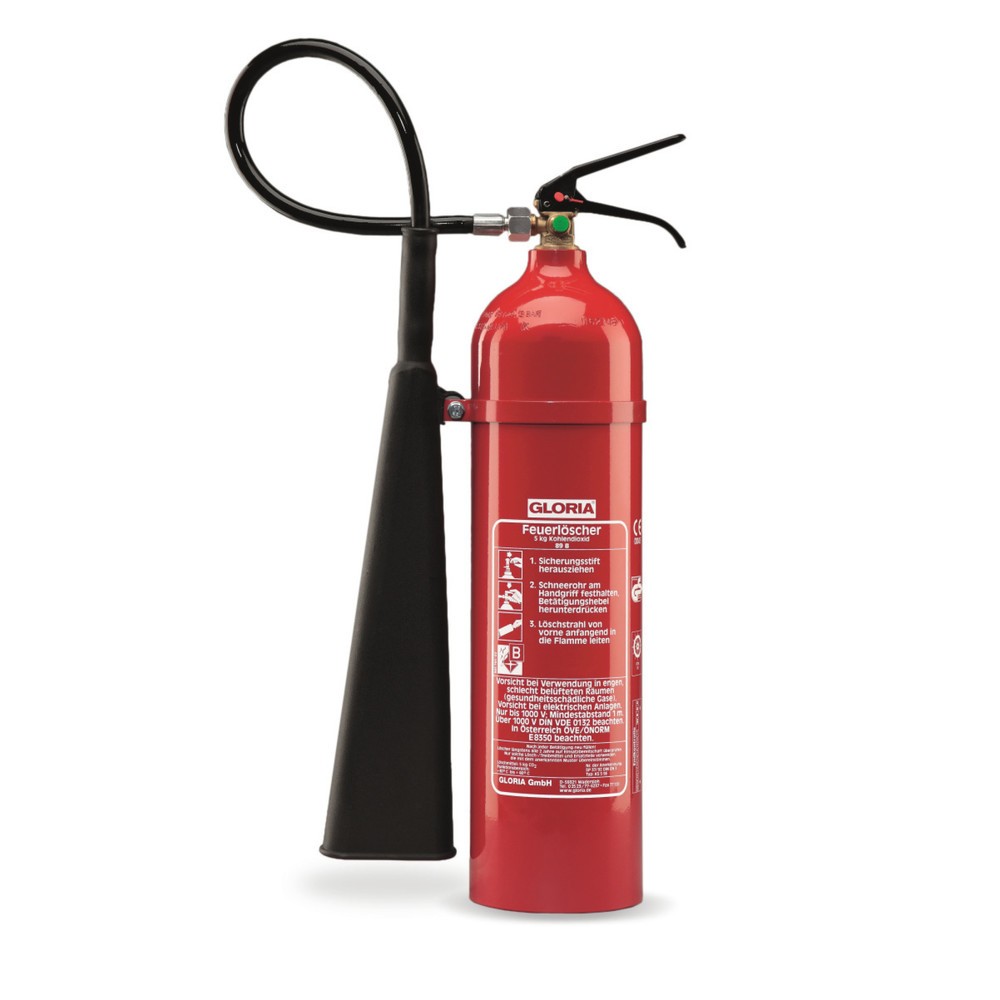 GLORIA® Feuerlöscher KS, Kohlendioxid, Inhalt 2 kg