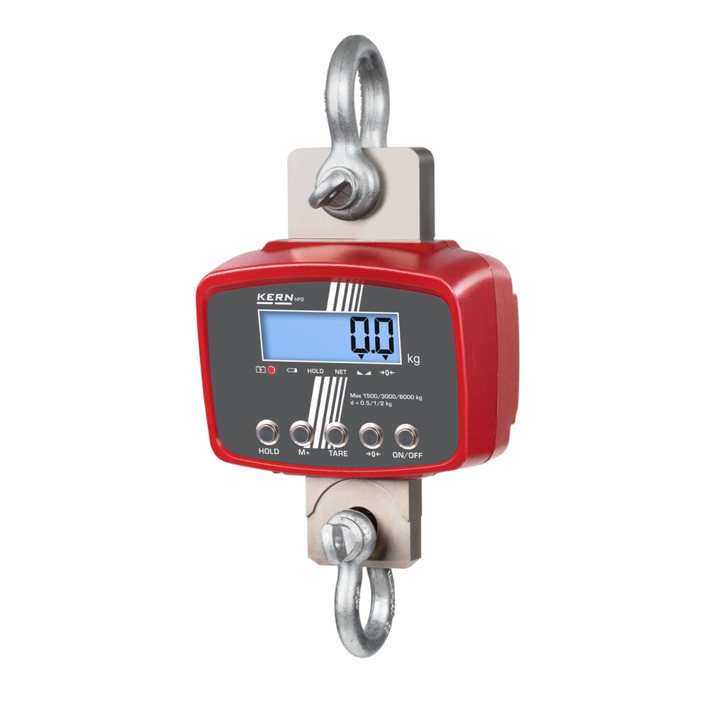 KERN Kranwaage HFD, mit Funk-Fernbedienung, Wägebereich max. 600 kg