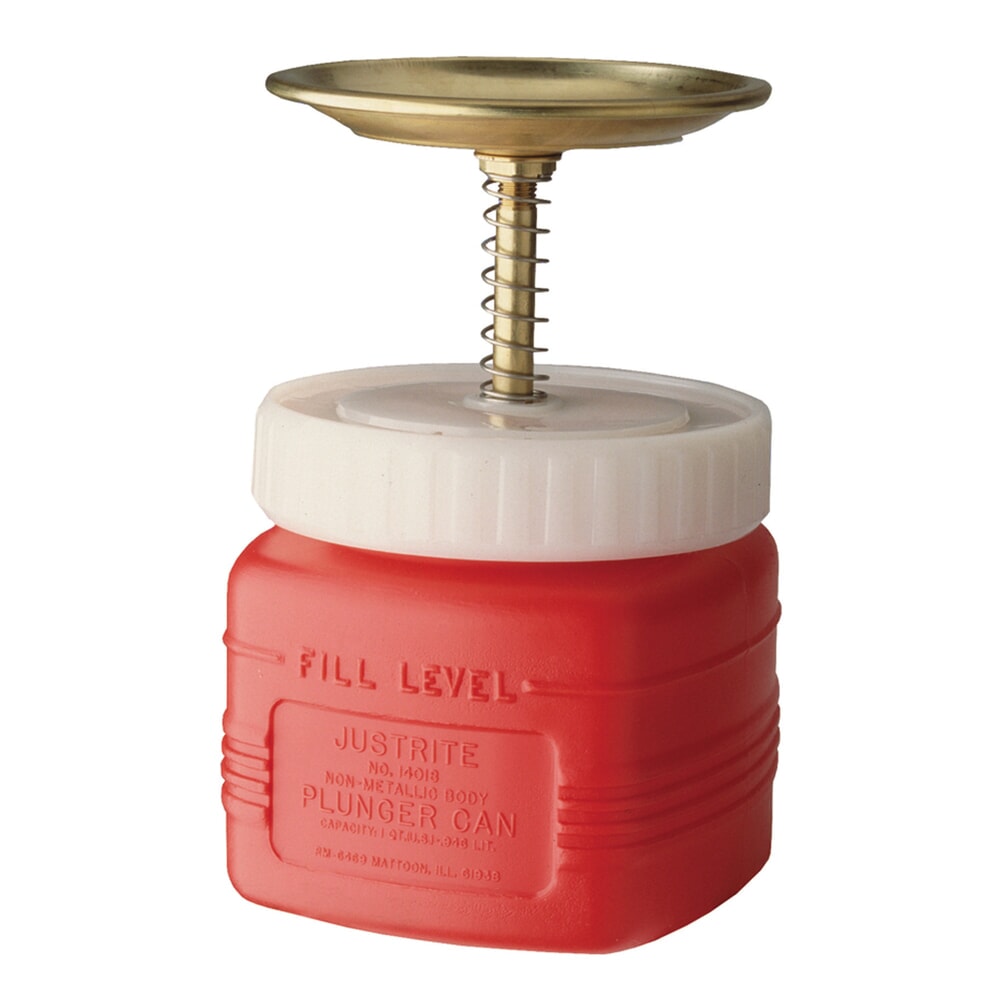 Justrite® Sparanfeuchter aus PE, rot, 1 Liter