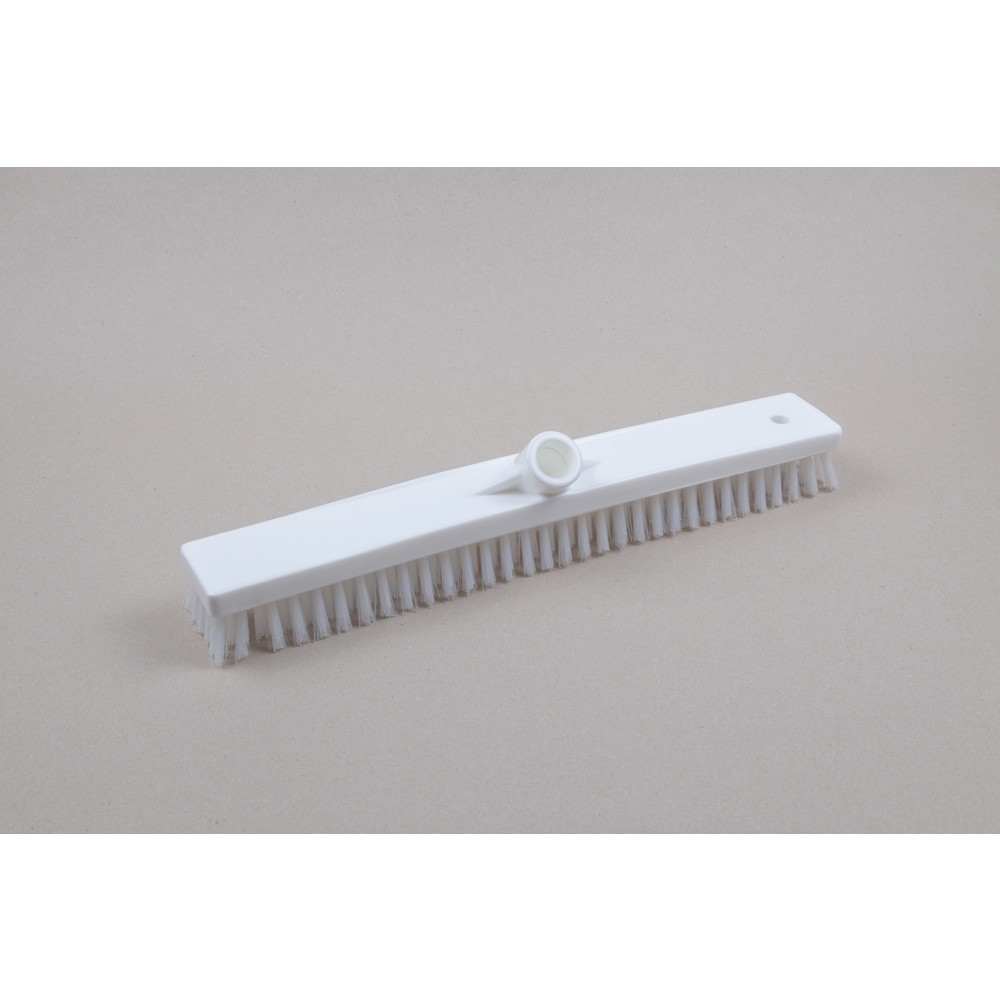 Hygiene-Schrubber/-Wischer, Kunststoff, dt. Gewinde, Polyesterborsten 0.50, hart, 450 mm, transparent
