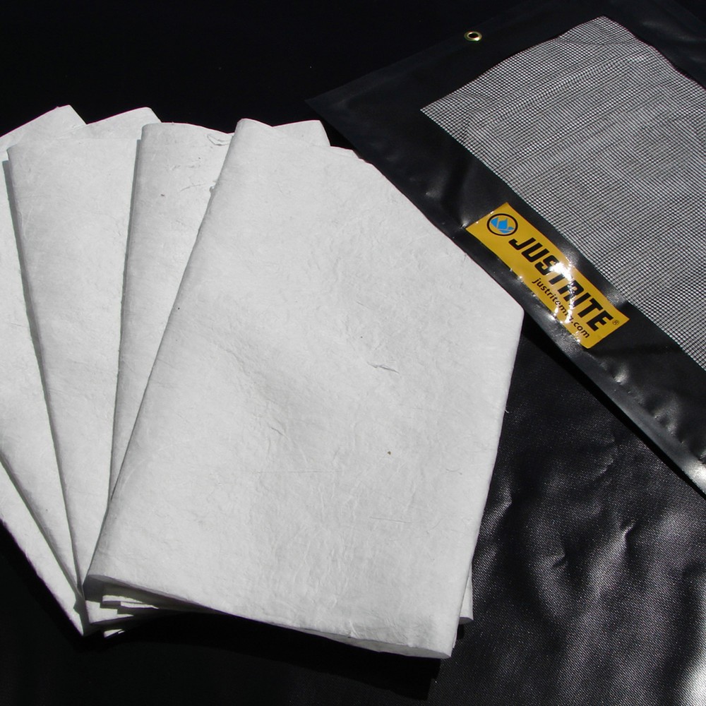 Nachfüll-Set für Justrite® Tropf-/Saugkissen LxB 910 x 610 mm, 5 Sorptionsmittel