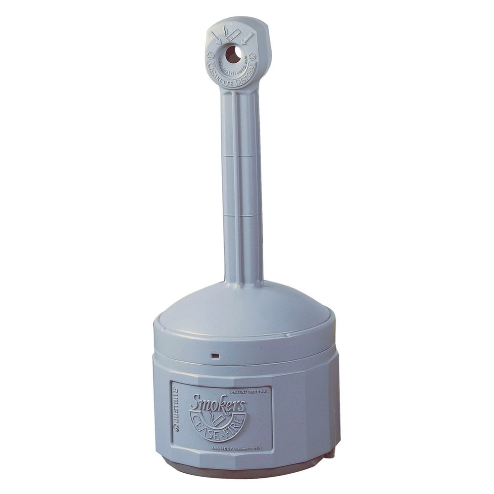 Justrite® Sicherheits-Standascher, selbstlöschend, 15 Liter, grau