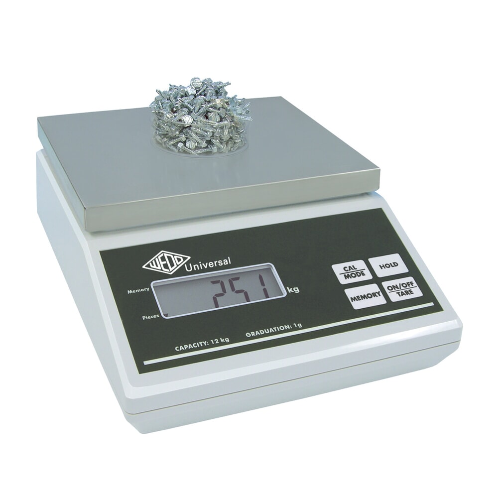 WEDO® Wiege- und Zählwaage Universal, TK 12 kg, Ziffernschritt 1g
