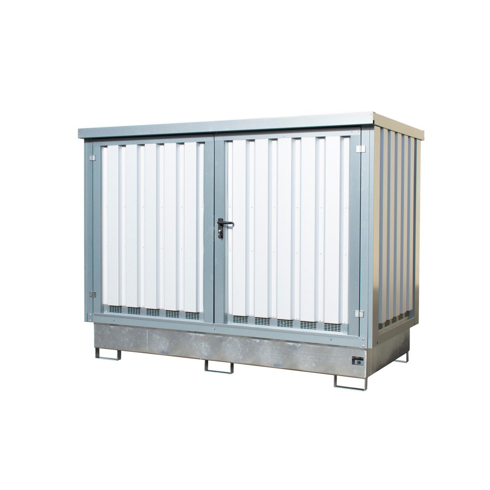 Bauer® Gefahrstoff-Depot GD-E/IBC, für 2x IBC, inkl. Auffangwanne, verzinkt