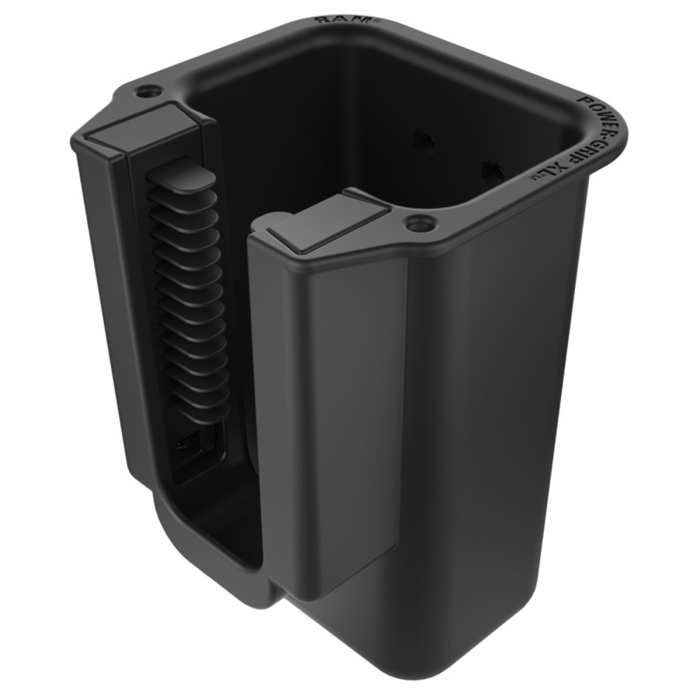 RAM Mounts Power Grip XL, grosse Universal Scanner-Halteschale (Verbundstoff), AMPS-Anbindung, Schrauben-Set, im Polybeutel