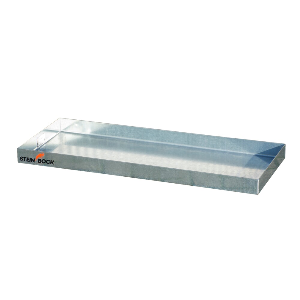 Steinbock® Kleingebinde-Auffangwanne aus Stahl, verzinkt, HxBxT 60 x 940 x 370 mm, Auffangvolumen 12 Liter