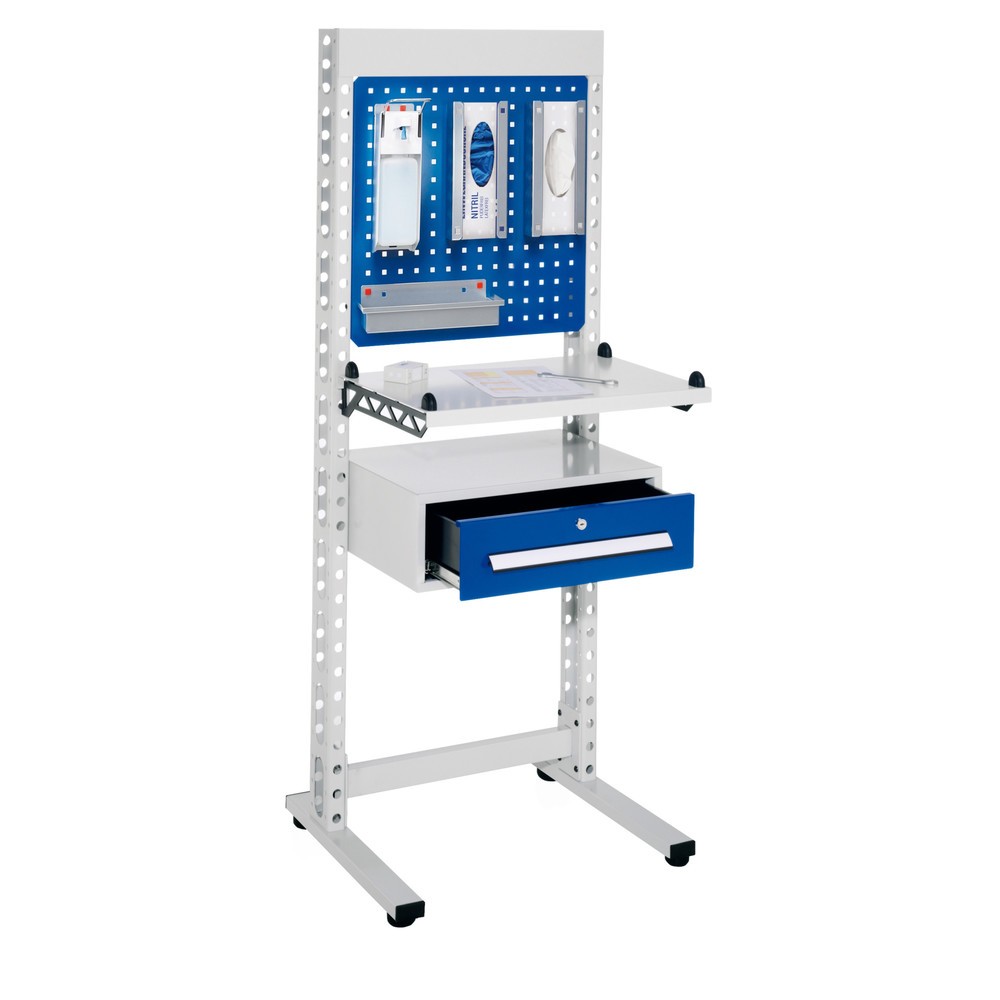 Kappes ErgoPlus® Hygienestation, Steharbeitsplatz, mit Füssen, HxBxT 1.770 x 670 x 400 mm, Modell 1