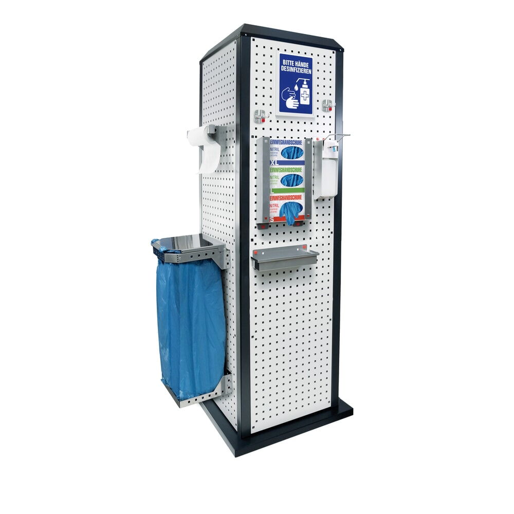 Kappes RasterPlan Hygienestation, stationär, ohne Tür, HxBxT 2.015 x 700 x 700 mm, Modell 1