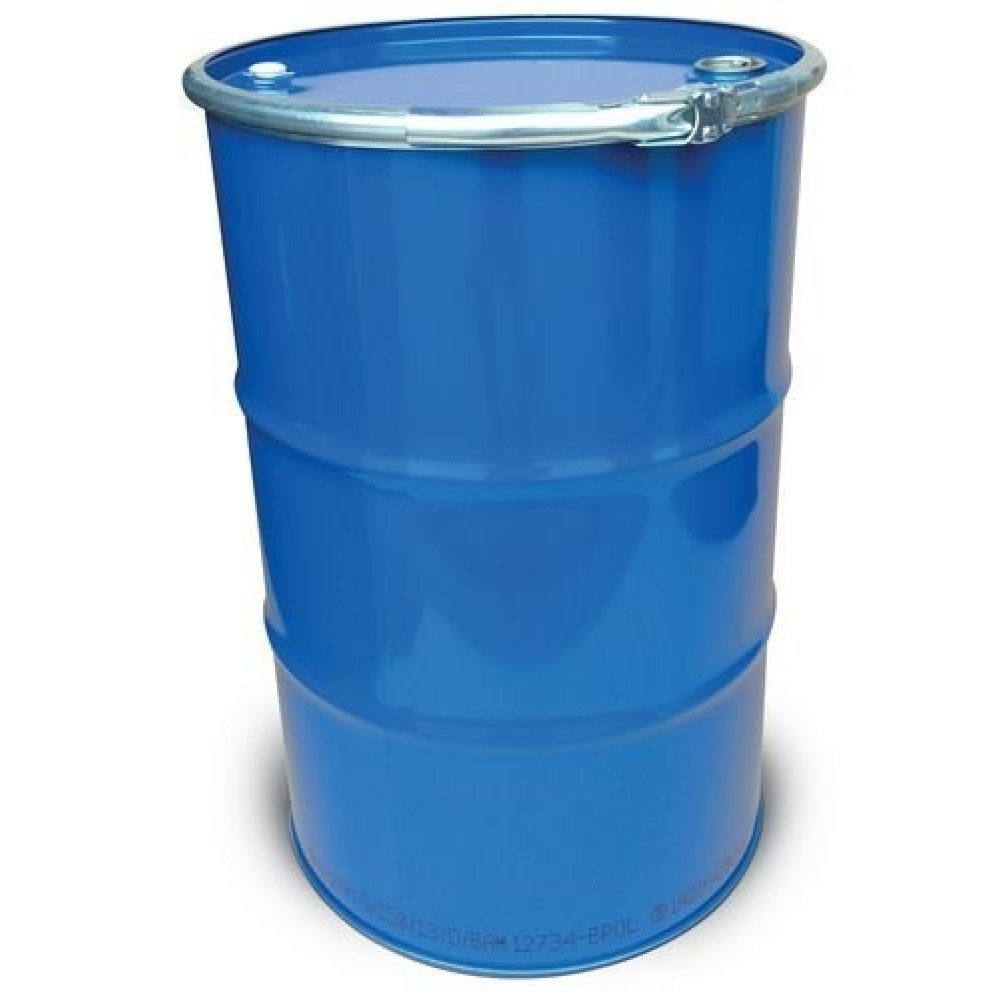Stahl-Deckelfass, UN-Zulassung, innen roh, 212 l, mit 2 Spunden