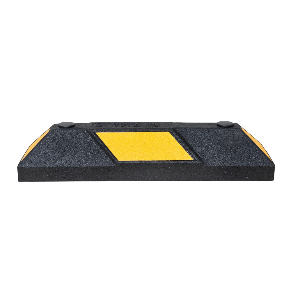 MORAVIA Radstopp Park-AID®, schwarz mit gelben Reflexstreifen, Breite 550 mm