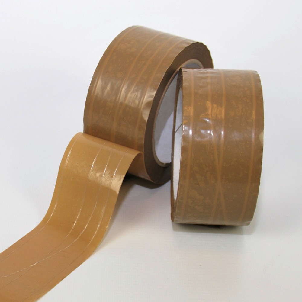 PVC-Klebeband, BxL 50 mm x 66 lfm, braun, 36 Stk/VE, verstärkt mit 3 Längsfäden und 1 Sinusfaden