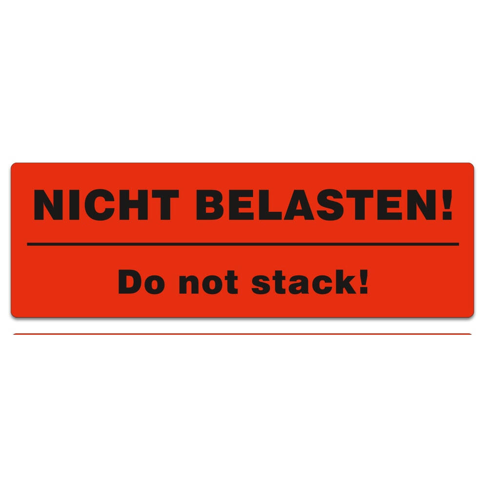 Haftetiketten "Nicht belasten Do not stack", BxL 150 x 50 mm, 1.000 Stk/VE