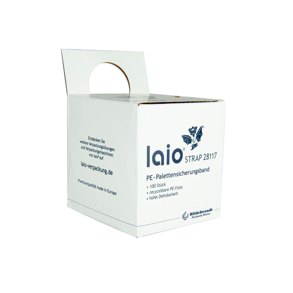 laio® STRAP Palettensicherungsband, BxL 100 x 1.200 mm, 100 Stk/VE