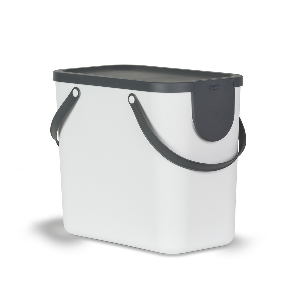 rothopro Recycling-Müllsystem ALBULA, 25 l, weiss