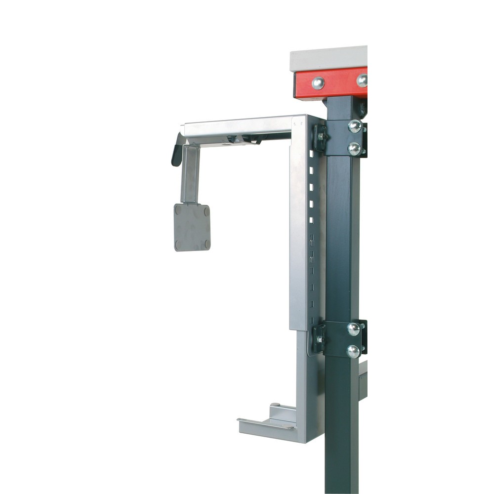 PC-Halterung für Rocholz Packtisch-Systeme, universell am Tischbein montierbar, Innenmaß HxB 307-531 x 78-220 mm