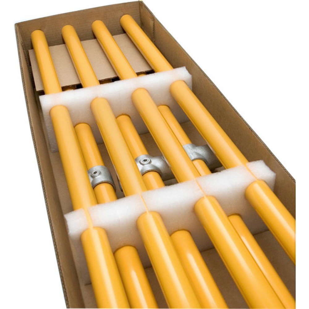Verlängerung für KwikKit® Sicherheitsgeländer, Länge 1.500 mm, pulverbeschichtet, gelb