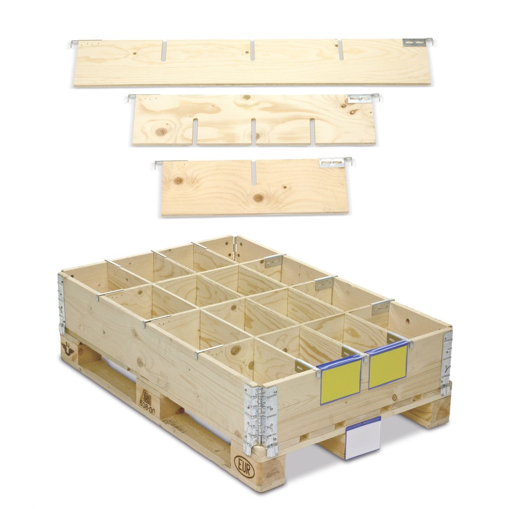 Aufsatzrahmenteiler aus Holz, 8 Fächer