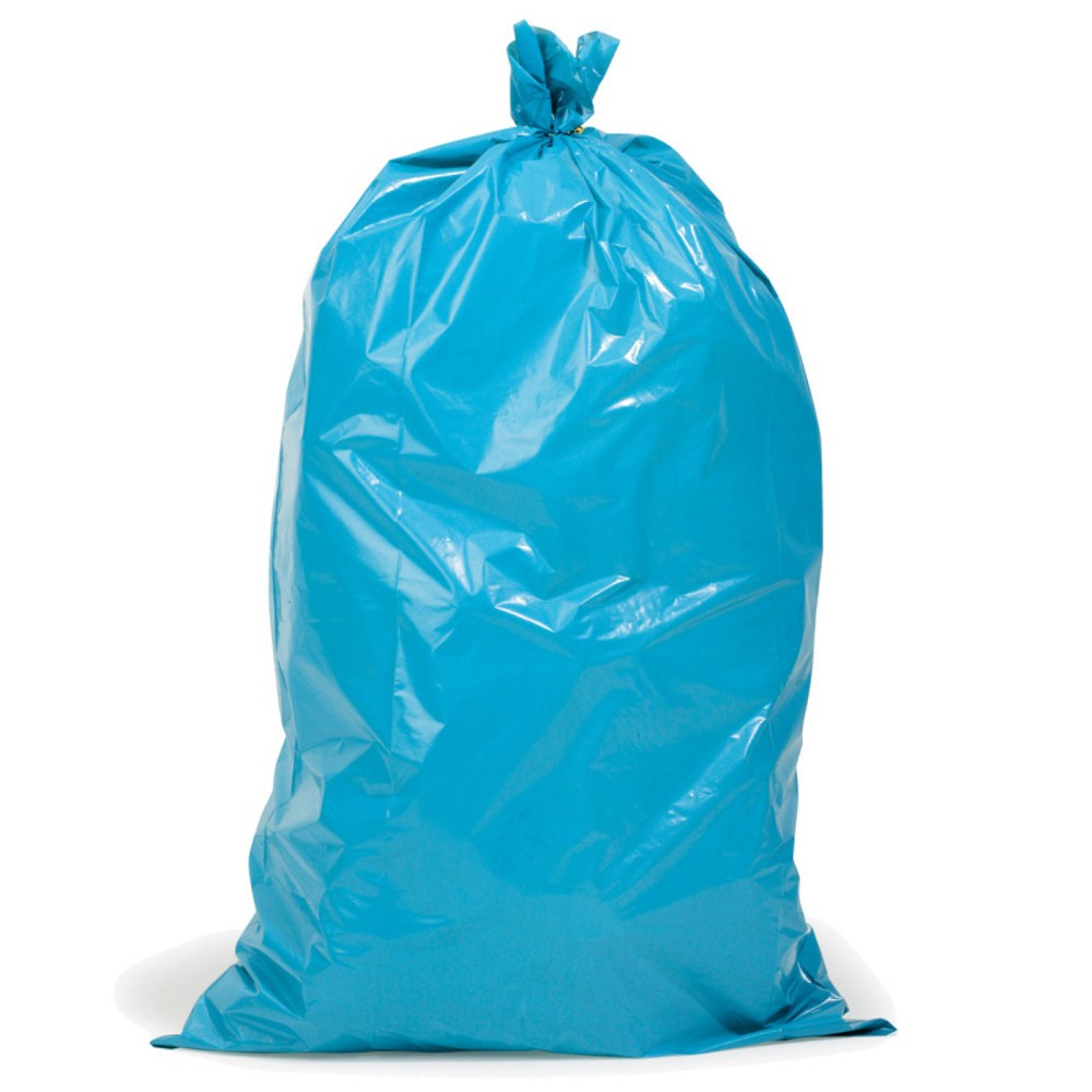 PE-Abfallsäcke Premium, 120 l, 45µ, 25 Stk/Rolle, 250 Stk/VE, blau