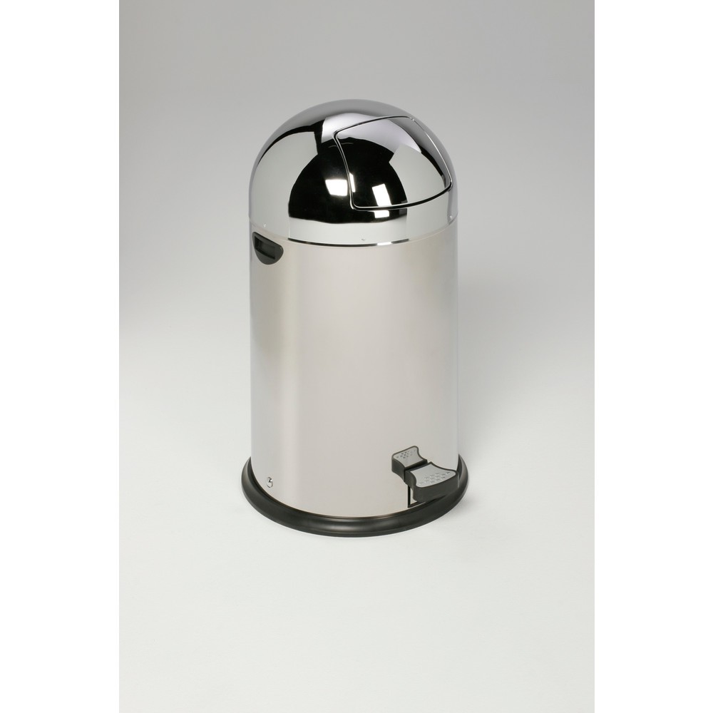 VAR® Tret-Abfallsammler Edelstahl, 33 Liter