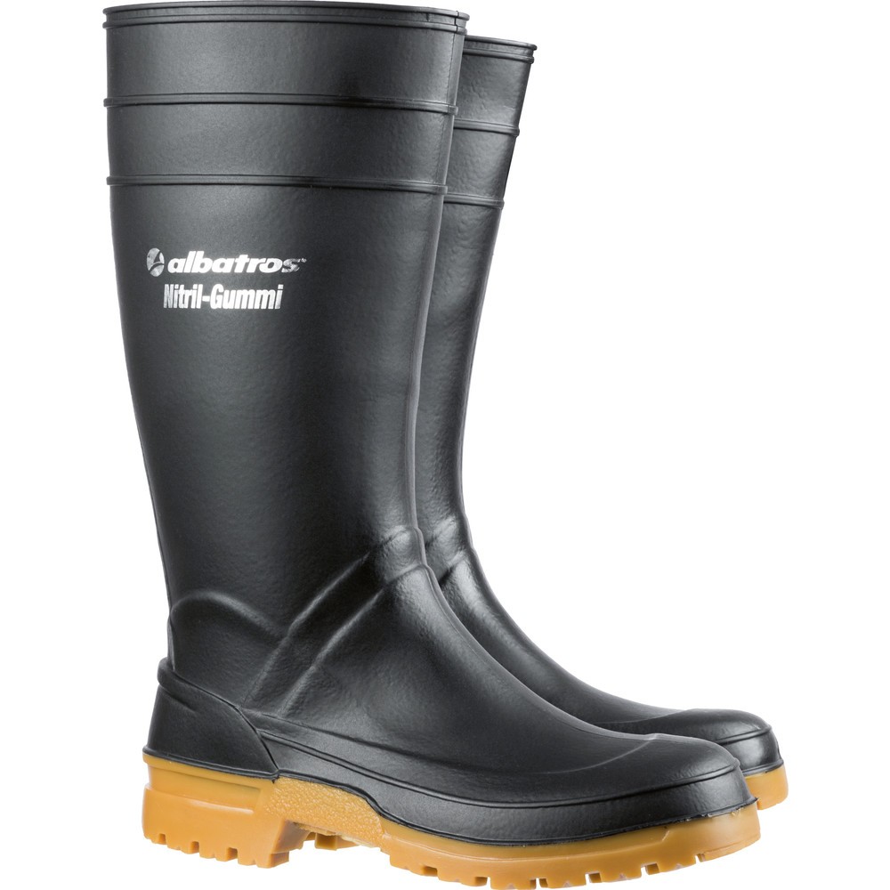 albatros GUARDIAN HIGH BLACK Nitrilgummistiefel Grösse 38, schwarz