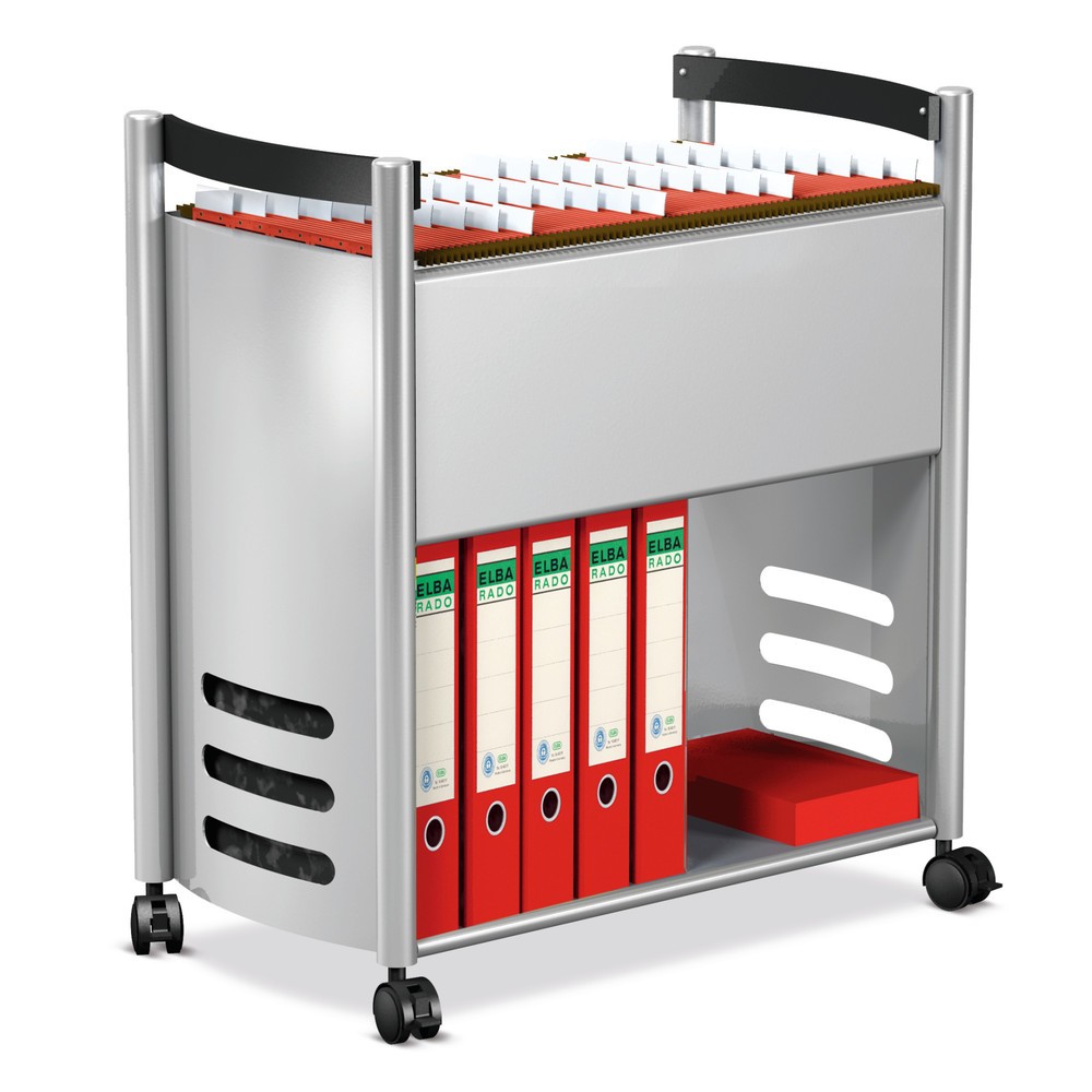 Hängemappenwagen mit Ablageboden, offen, HxBxT 730 x 660 x 375 mm