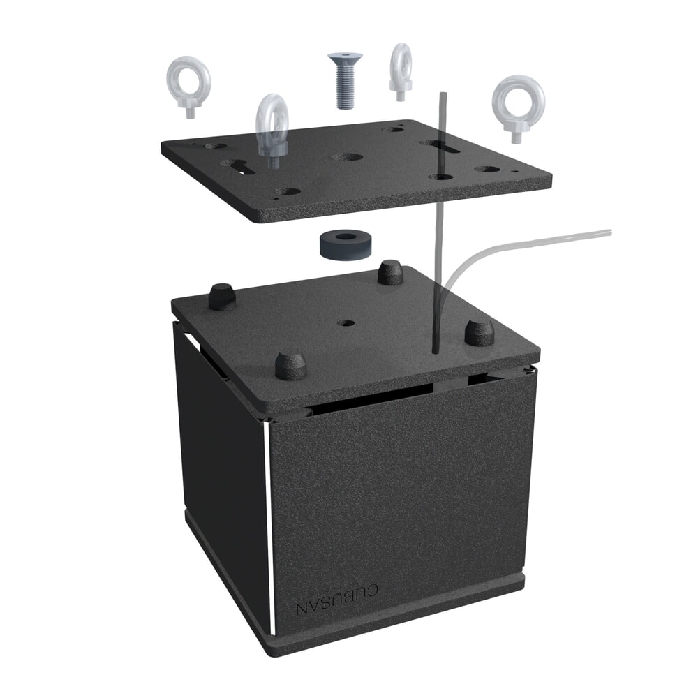Wand- u. Deckenhalterung für Wintersteiger CUBUSAN CP-120, weiß