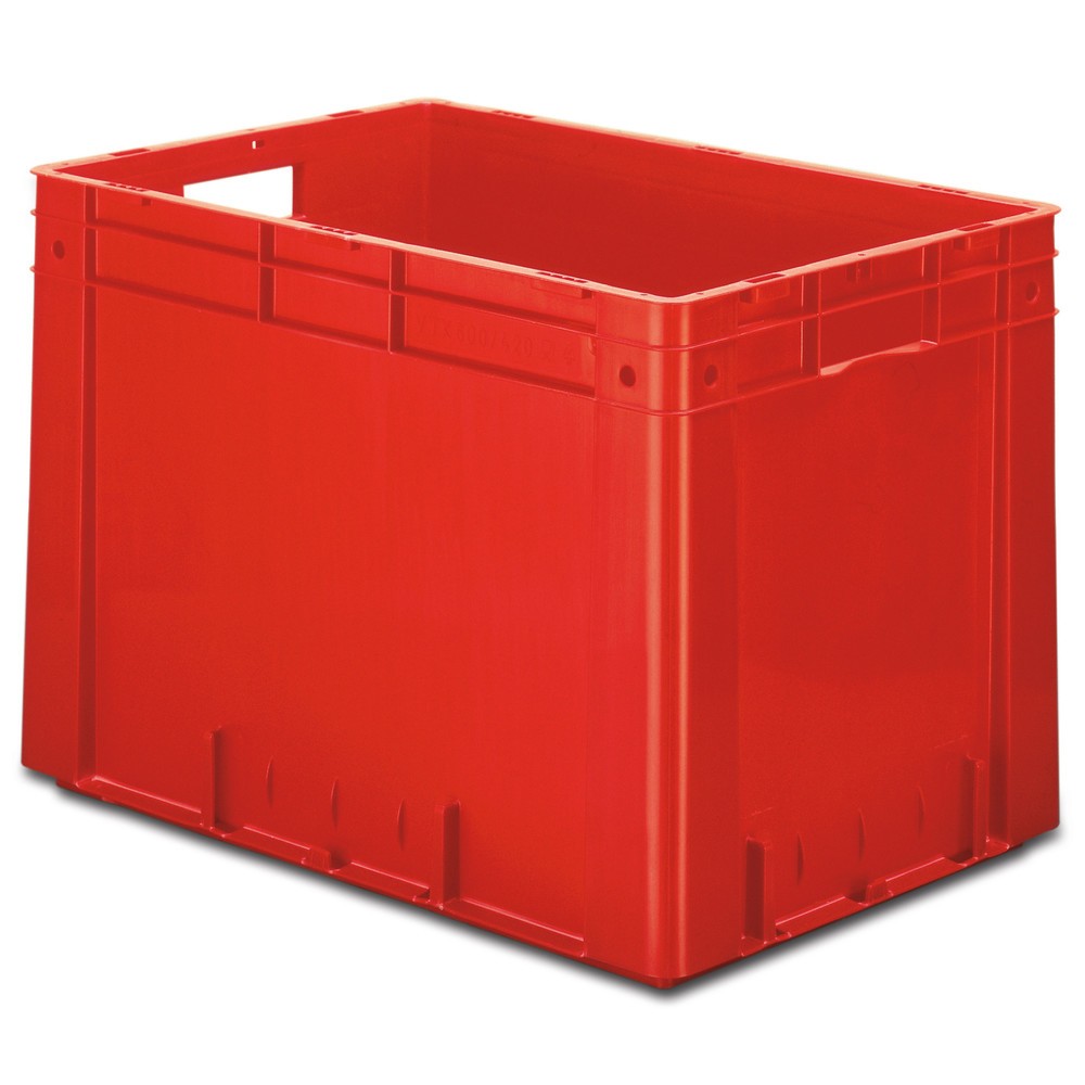 Eurobox für schwere Lasten, 80 Liter, grau, Griffe