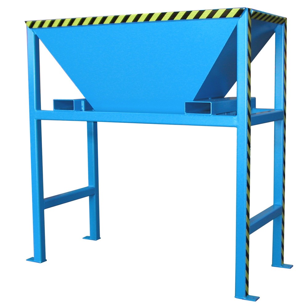 Bauer® Befülltrichter für Transportsäcke BIG BAG, HxBxT 2.050 x 1.980 x 980 mm, RAL 5012 lichtblau