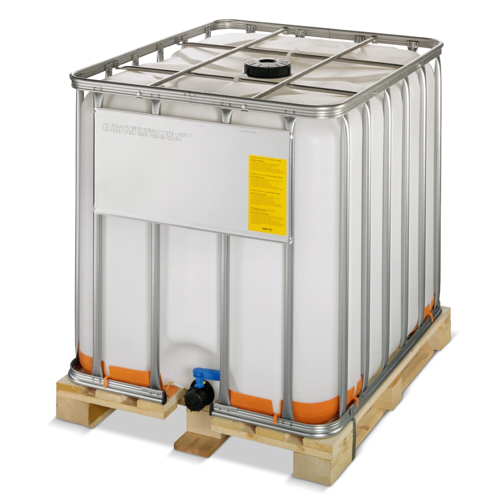 IBC-Container Ex-Ausführung, auf Kunststoff-Palette, 1.000 Liter