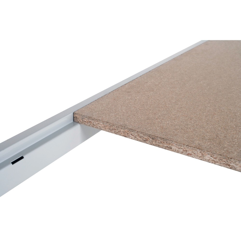 Fachboden für ManOrga Weitspannregal, mit Spanplatten, graphitgrau/lichtgrau, BxT 1.250 x 1.000 mm