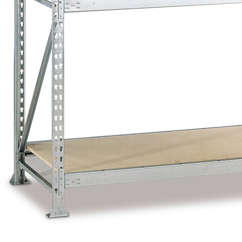 Fachboden für META Weitspannregal, mit Spanplatten, FL 600 kg, BxT 1.800 x 650 mm