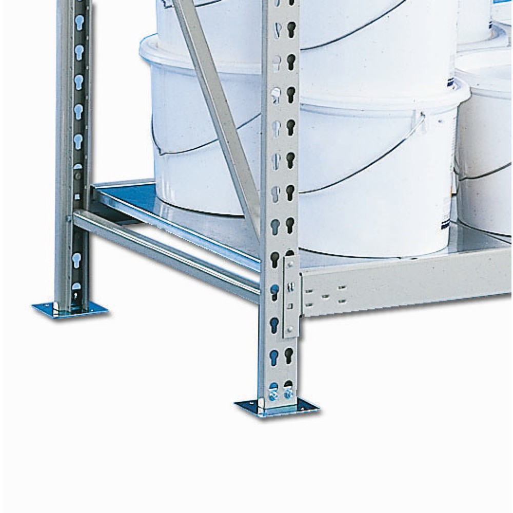 Fachboden für META Weitspannregal, mit Stahlpaneelen, FL 600 kg, BxT 2.200 x 800 mm