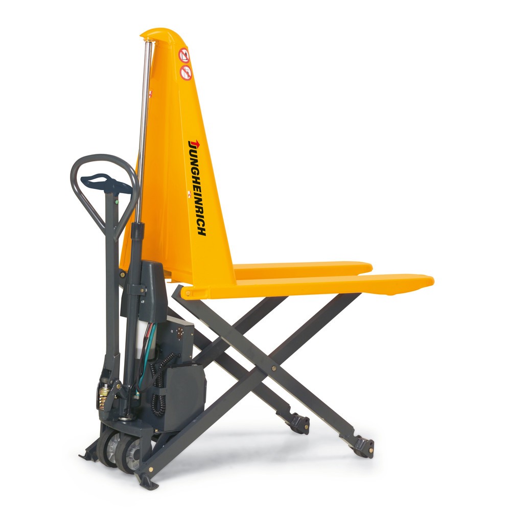 Jungheinrich™ Scherenhubwagen AMX 10e, Tragfähigkeit 1.000 kg, Gabellänge 1.150 mm, Vollgummi/Nylon