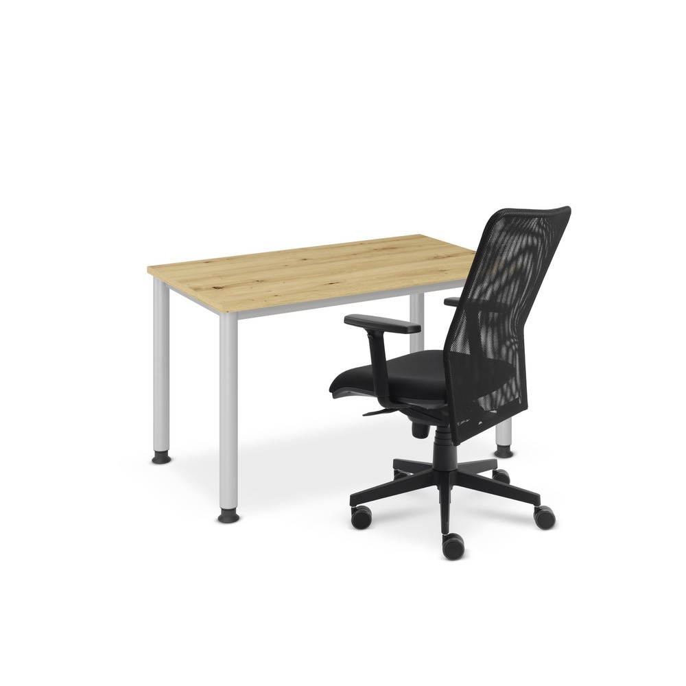 Hammerbacher Büromöbel-Set 'Home-Office', Schreibtisch Dekor Asteiche und Bürodrehstuhl